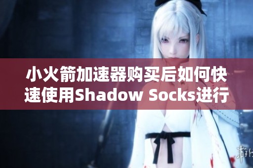 小火箭加速器购买后如何快速使用Shadow Socks进行加速