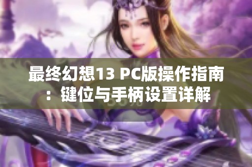 最终幻想13 PC版操作指南：键位与手柄设置详解