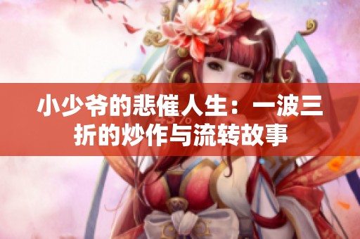 小少爷的悲催人生：一波三折的炒作与流转故事