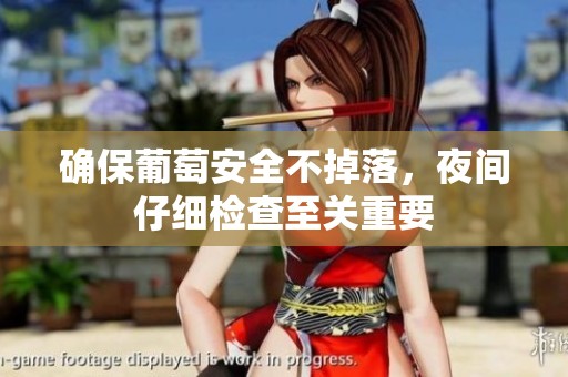 确保葡萄安全不掉落，夜间仔细检查至关重要