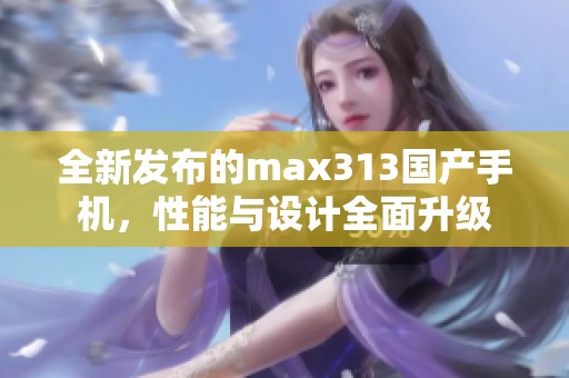 全新发布的max313国产手机，性能与设计全面升级