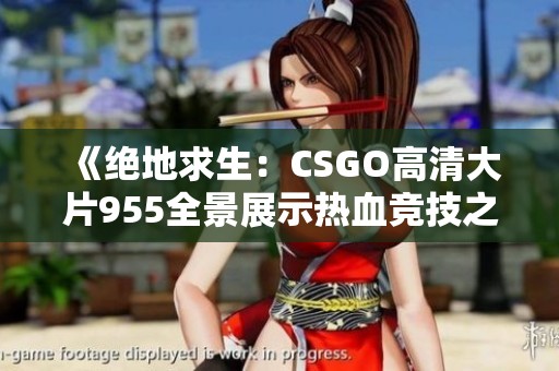 《绝地求生：CSGO高清大片955全景展示热血竞技之旅》