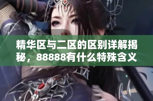 精华区与二区的区别详解揭秘，88888有什么特殊含义