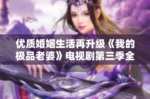 优质婚姻生活再升级《我的极品老婆》电视剧第三季全新上线