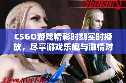 CSGO游戏精彩时刻实时播放，尽享游戏乐趣与激情对决