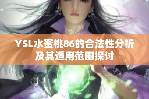 YSL水蜜桃86的合法性分析及其适用范围探讨