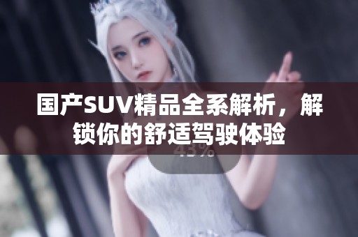 国产SUV精品全系解析，解锁你的舒适驾驶体验