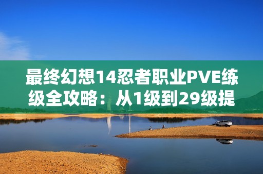 最终幻想14忍者职业PVE练级全攻略：从1级到29级提升技巧