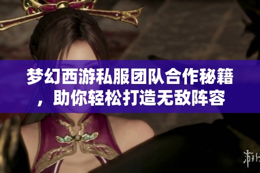 梦幻西游私服团队合作秘籍，助你轻松打造无敌阵容