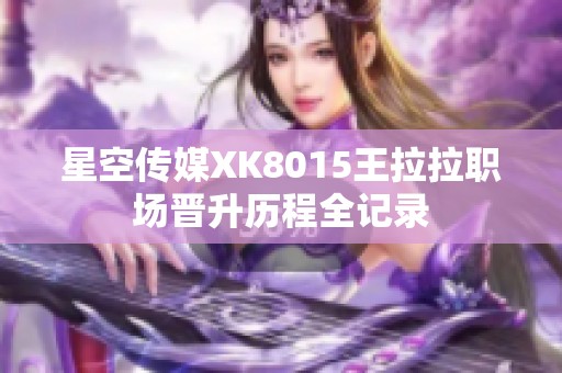 星空传媒XK8015王拉拉职场晋升历程全记录