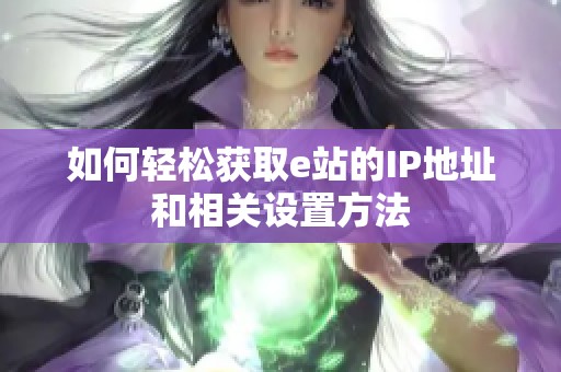 如何轻松获取e站的IP地址和相关设置方法