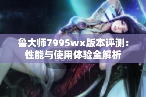 鲁大师7995wx版本评测：性能与使用体验全解析