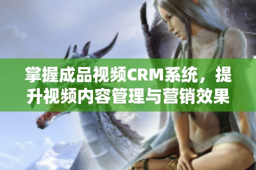 掌握成品视频CRM系统，提升视频内容管理与营销效果