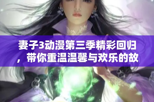 妻子3动漫第三季精彩回归，带你重温温馨与欢乐的故事