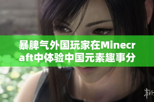 暴脾气外国玩家在Minecraft中体验中国元素趣事分享