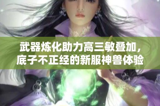 武器炼化助力高三敏叠加，底子不正经的新服神兽体验