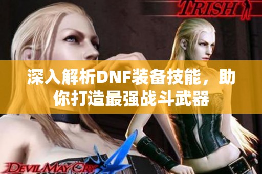 深入解析DNF装备技能，助你打造最强战斗武器