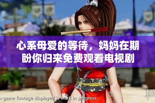 心系母爱的等待，妈妈在期盼你归来免费观看电视剧
